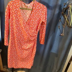 Dress, cross over front closure